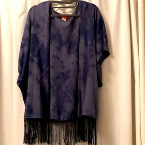 Tie Dye Tassel Kimono